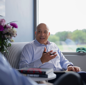 A senior investment banker advising a founder